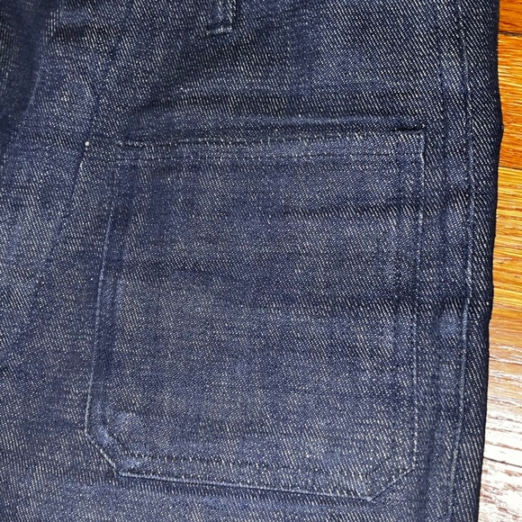 Vintage 1970s floral embroidered flare jeans Dude waist 28 hippie salvage denim - Picture 14 of 14